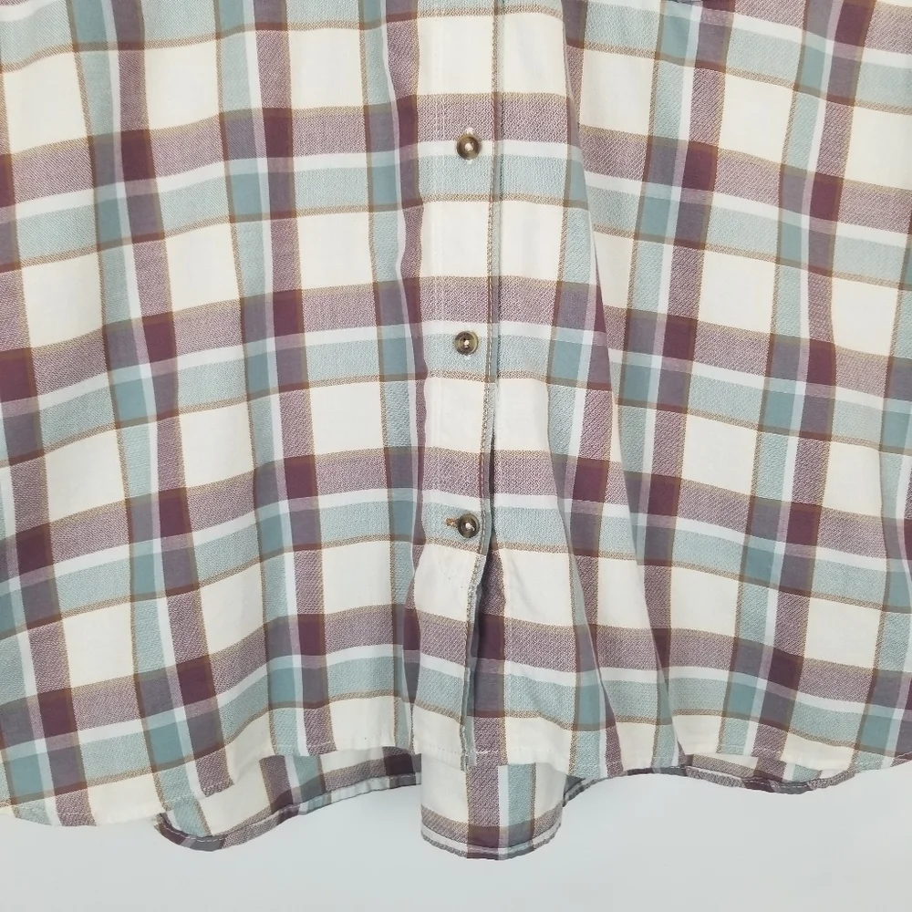 Carhartt Plaid Button‎ Down Front Shirt XXL 100% Cotton